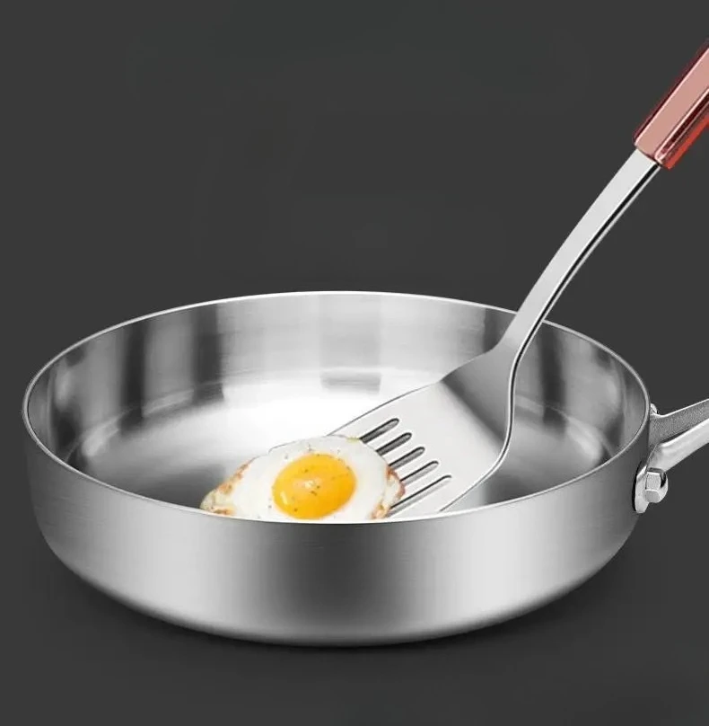 PYH 18-10 stainless steel small frying pan high value fried egg pan gas stove can be used raw fried buns
PYH 18-10 stainless steel small frying pan high value fried egg pan gas stove can be used raw fried buns
