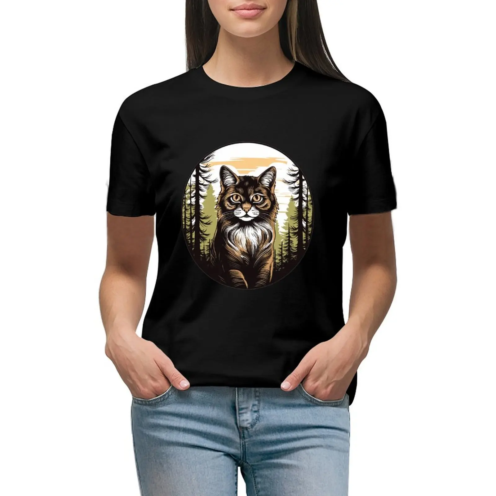 Therian Cat orange T-shirt Short sleeve tee kawaii clothes western t shirts for Women
Therian Cat orange T-shirt Short sleeve tee kawaii clothes western t shirts for Women