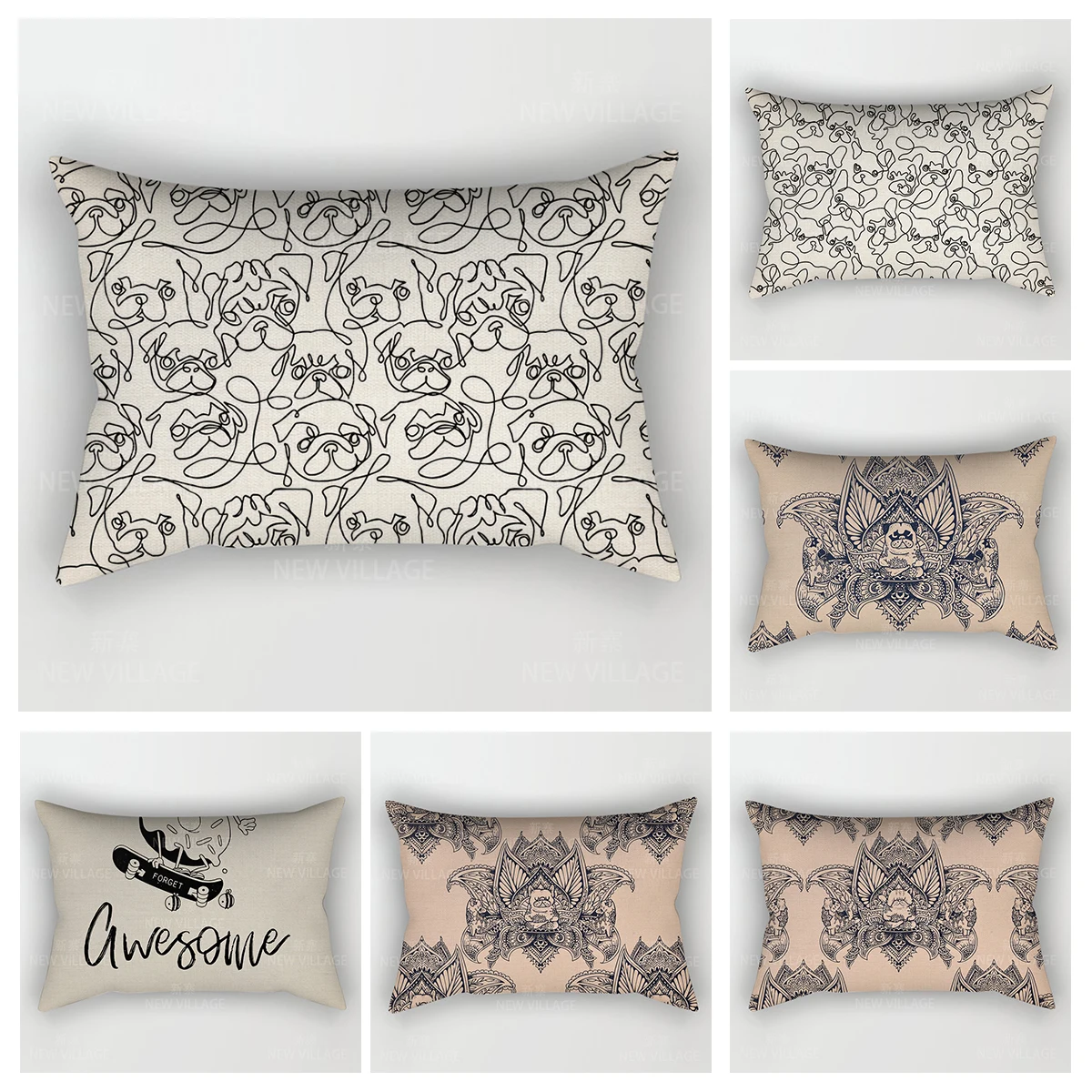 Modern Decorative Cushion for Home Living Room Decor Throw Pillow Cover 48*74 30x50cm 40x60cm 50x70cm cute dog bedroom bed sofa
Modern Decorative Cushion for Home Living Room Decor Throw Pillow Cover 48*74 30x50cm 40x60cm 50x70cm cute dog bedroom bed sofa