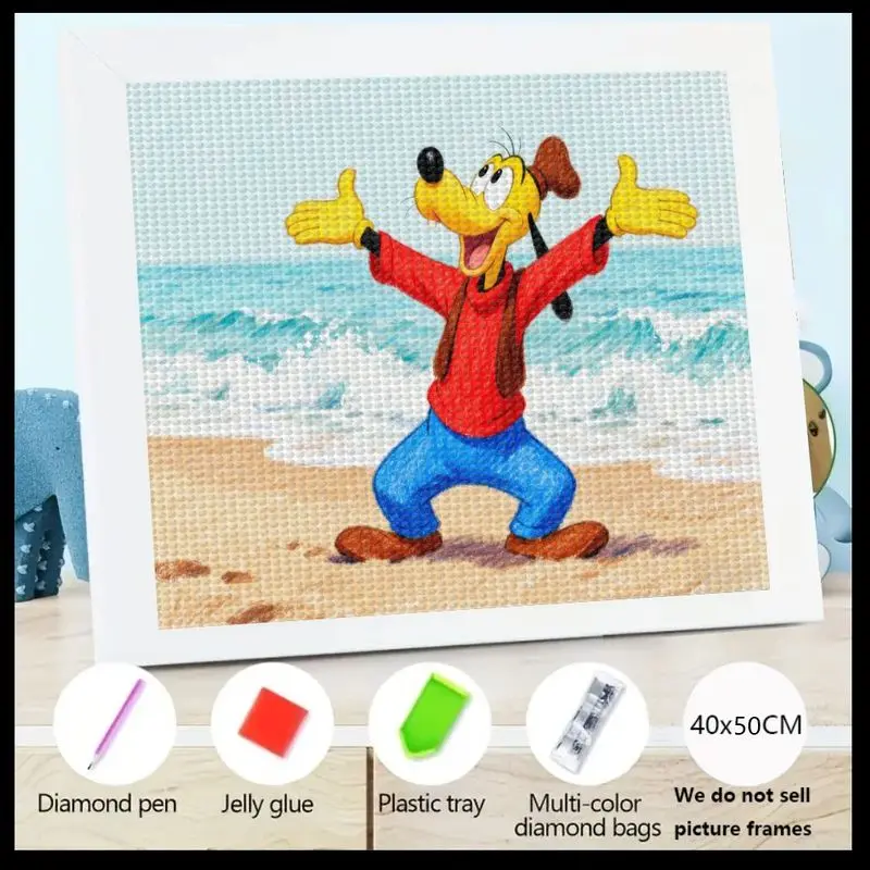 1 шт. Disney Goofy On The Beach 5D Diamond Painting Kit, Full Drill Happy Cartoon Dog Diamond Art, DIY Ocean Waves Summer Theme Rh
1 шт. Disney Goofy On The Beach 5D Diamond Painting Kit, Full Drill Happy Cartoon Dog Diamond Art, DIY Ocean Waves Summer Theme Rh