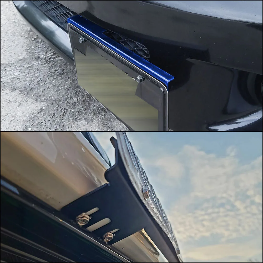 Aluminum adjustable front bumper license plate holder|Front license plate positioning bracket|General Motors replacement bracket
Aluminum adjustable front bumper license plate holder|Front license plate positioning bracket|General Motors replacement bracket