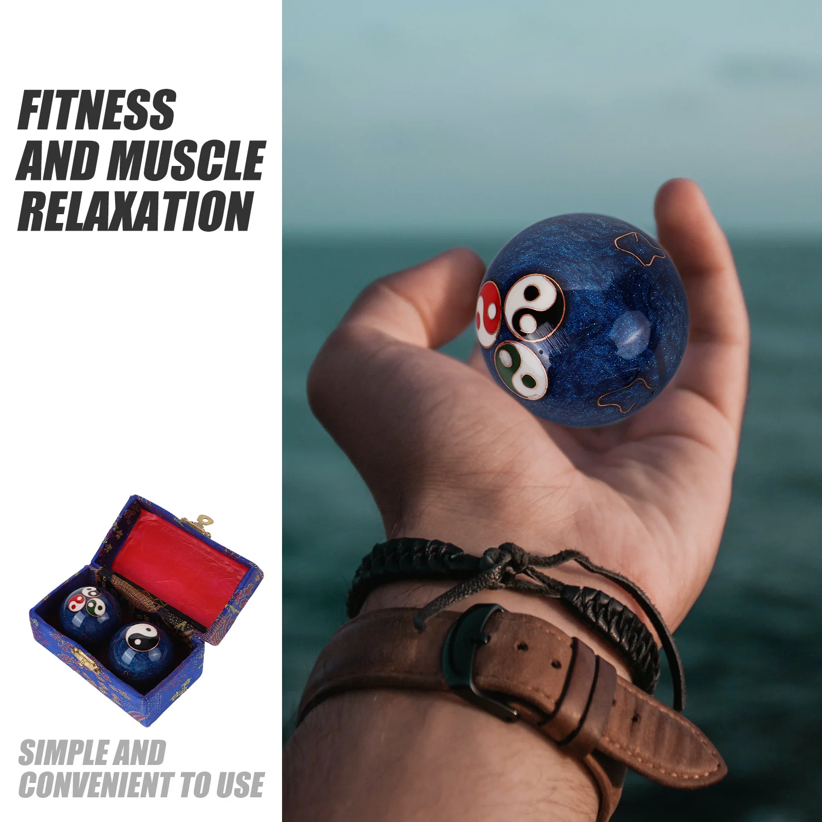 5pcs 5 Count Chinese Beauty Instrument Fenshui Feng Fitness Ball for Hands Baoding Balls Women
5pcs 5 Count Chinese Beauty Instrument Fenshui Feng Fitness Ball for Hands Baoding Balls Women