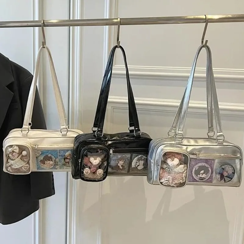 Shoulder Transparent Ita Bag Sac Femme Underarm Bags for Woman Japan Style Fashion Bolso Square Zipper Bolsos De Mujer
Shoulder Transparent Ita Bag Sac Femme Underarm Bags for Woman Japan Style Fashion Bolso Square Zipper Bolsos De Mujer