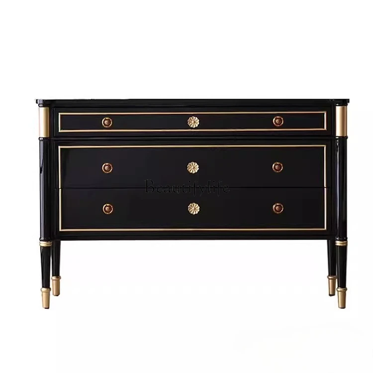 American solid wood entrance cabinet neoclassical model room fashion entrance table simple
American solid wood entrance cabinet neoclassical model room fashion entrance table simple