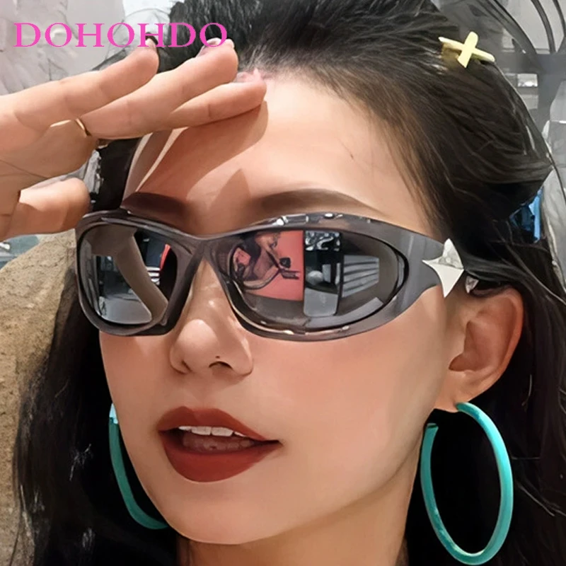 Futuristic Y2k Punk Sports Sunglasses Women Men Chic Vintage Sun Glasses Lady Hip Hop 2000's Goggles Travel Driving Shades UV400
Futuristic Y2k Punk Sports Sunglasses Women Men Chic Vintage Sun Glasses Lady Hip Hop 2000's Goggles Travel Driving Shades UV400