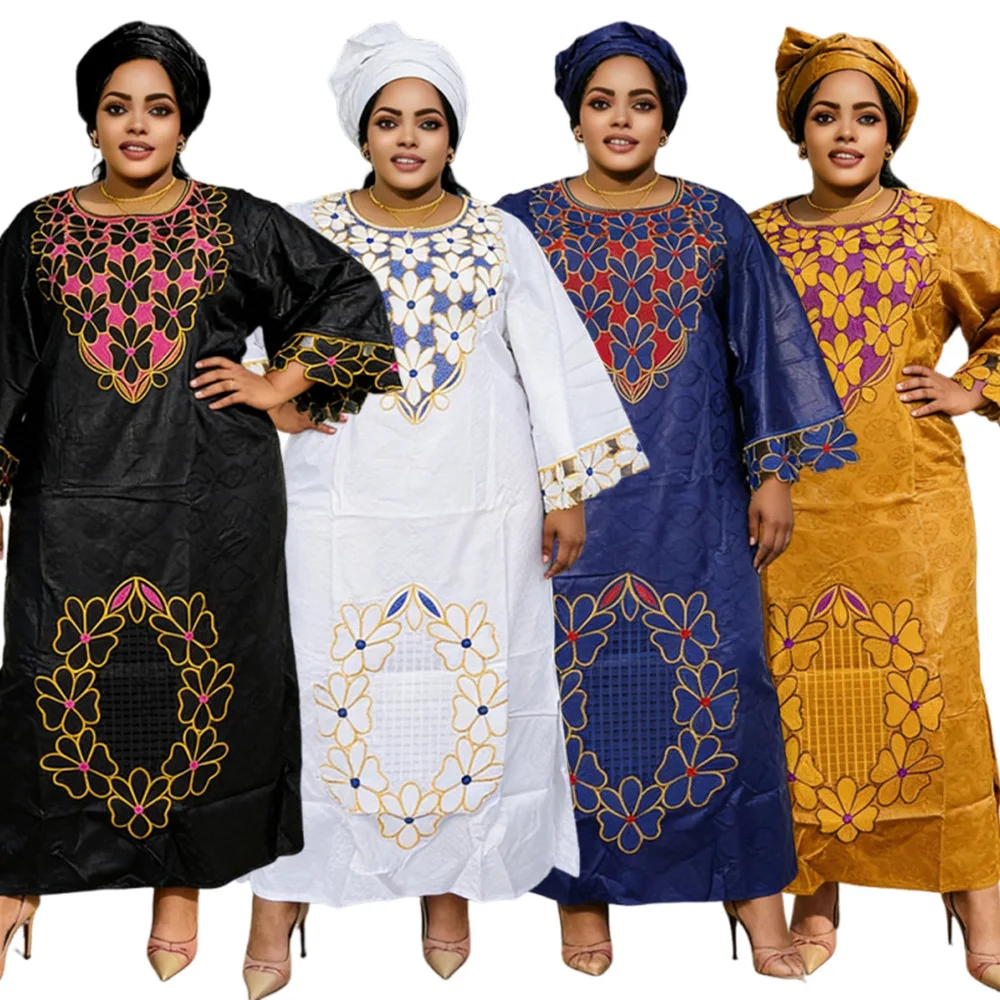 Fashion African Clothing Traditional Embroidery Wedding Party Boubou Africain Femme African Dresses for Woman Turkey Dress Gown
Fashion African Clothing Traditional Embroidery Wedding Party Boubou Africain Femme African Dresses for Woman Turkey Dress Gown