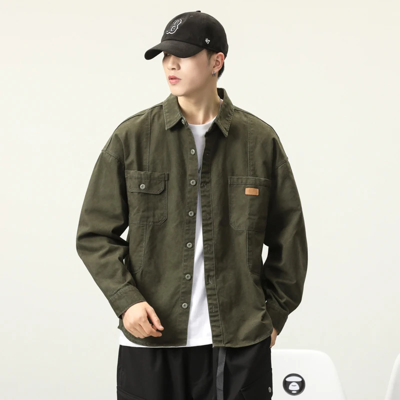 American Style Fleece Lined Loose Men's Long Sleeve Shirt Autumn Winter Casual Hunting Jacket Coat Youth Popular Spring Cotton
American Style Fleece Lined Loose Men's Long Sleeve Shirt Autumn Winter Casual Hunting Jacket Coat Youth Popular Spring Cotton