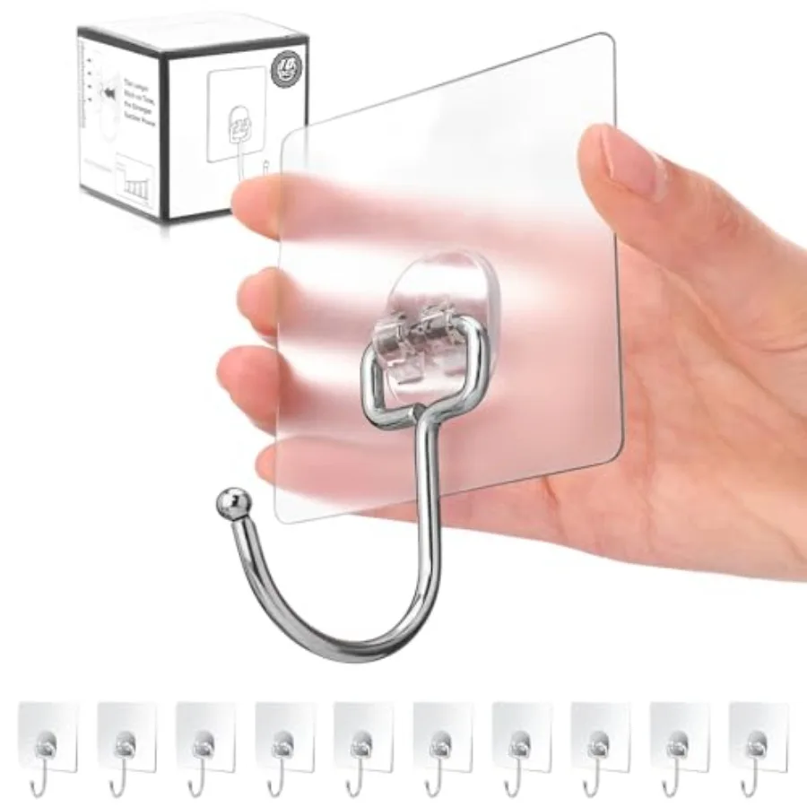 Pack All-Purpose Large Adhesive Hooks for Hanging, Banana Hook, Heavy Duty Adhesive Hooks 37 lb Max,Sticky Wall Hook fit Home,
Pack All-Purpose Large Adhesive Hooks for Hanging, Banana Hook, Heavy Duty Adhesive Hooks 37 lb Max,Sticky Wall Hook fit Home,