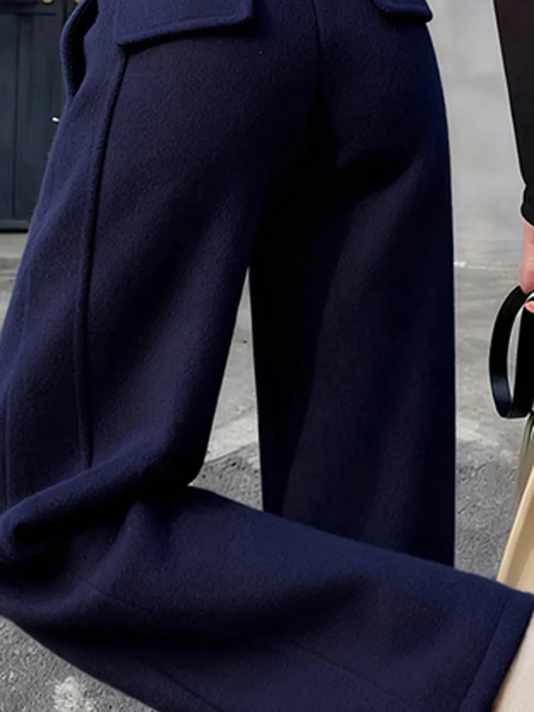 Blue High Waist Wide Leg Pants Thiened Fce Casual Straight Leg Trousers Vintage Sle Autumn Winter Women's Clothing
Blue High Waist Wide Leg Pants Thiened Fce Casual Straight Leg Trousers Vintage Sle Autumn Winter Women's Clothing