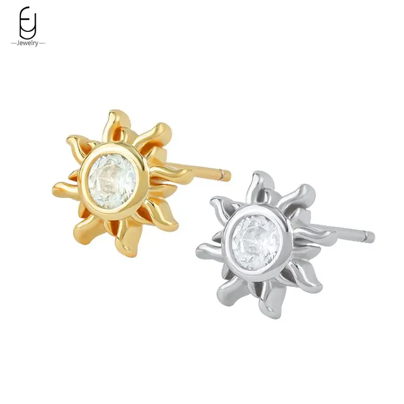 925 Sterling Silver Needle Exquisite Sun Small Stud Earrings For Women White Zircon Sun Pendant Hoop Earrings Fashion Jewelry
925 Sterling Silver Needle Exquisite Sun Small Stud Earrings For Women White Zircon Sun Pendant Hoop Earrings Fashion Jewelry