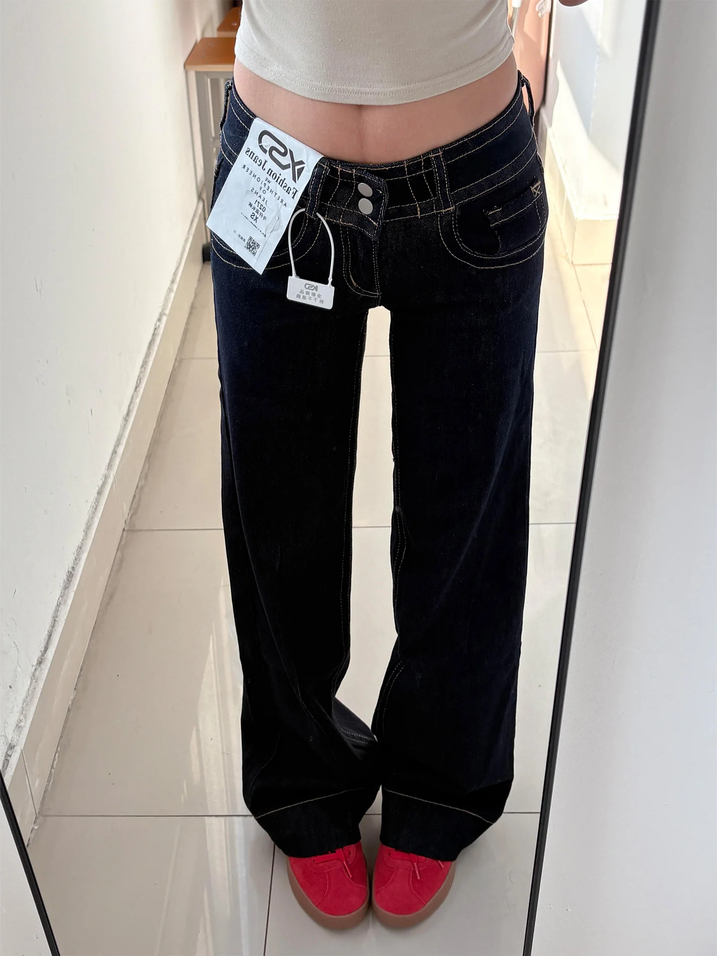 Summer 2026 Slim Fit Bell Bottom Denim Jeans Women's American Washed Casual High Waist Vintage Print Warm Wide Leg Pants
Summer 2026 Slim Fit Bell Bottom Denim Jeans Women's American Washed Casual High Waist Vintage Print Warm Wide Leg Pants
