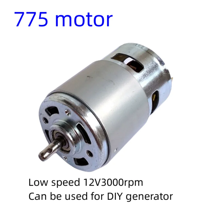 775 Circular Shaft DC Motor With Hole 2mm Low Speed/High Torque 12V3000RPM Magneto Can Be Used For DIY Generators
775 Circular Shaft DC Motor With Hole 2mm Low Speed/High Torque 12V3000RPM Magneto Can Be Used For DIY Generators