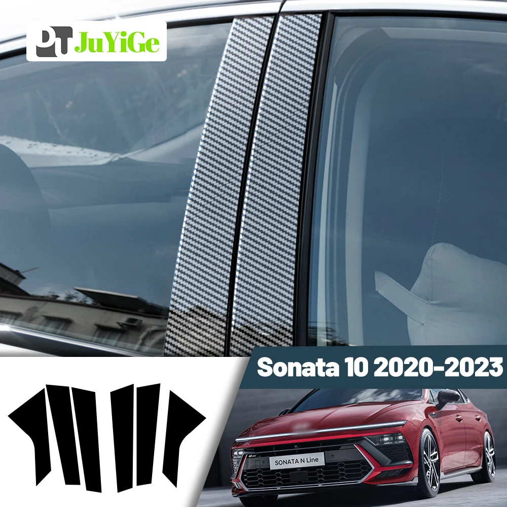 Glossy Black Carbon Fiber Window Door Deal B C Pillar Post Cover Sticker For Hyundai Sonata 10 2020-2023 2021 2022
Glossy Black Carbon Fiber Window Door Deal B C Pillar Post Cover Sticker For Hyundai Sonata 10 2020-2023 2021 2022