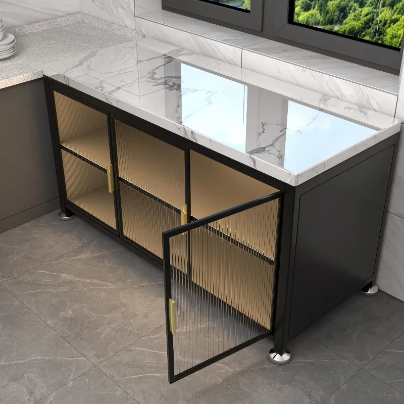 Kitchen rack rock slab console floor-to-ceiling multi-layer function integrated storage cabinet against the wall side storage ca
Kitchen rack rock slab console floor-to-ceiling multi-layer function integrated storage cabinet against the wall side storage ca