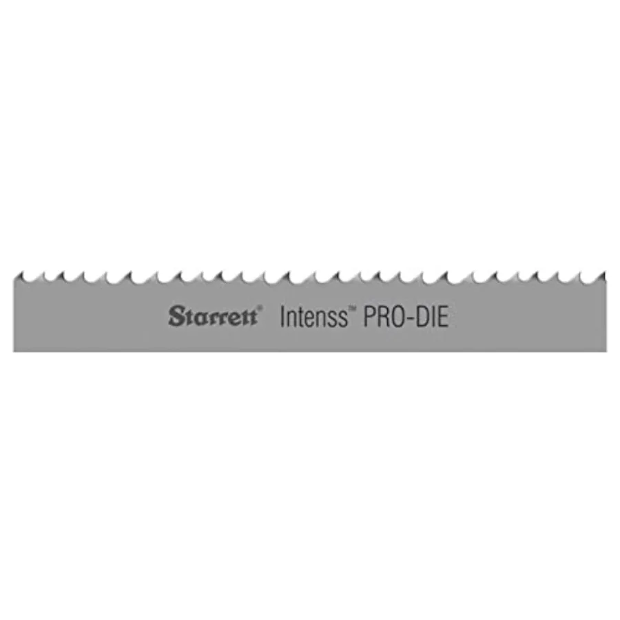 DIE Bi-Metal Band Saw Blade with M-42 Cobalt HSS Teeth - Ideal for Tool Die and Mold Steels - 5 Ft. 4-1/2" 1/2 x.020 x 14-18/P
DIE Bi-Metal Band Saw Blade with M-42 Cobalt HSS Teeth - Ideal for Tool Die and Mold Steels - 5 Ft. 4-1/2" 1/2 x.020 x 14-18/P