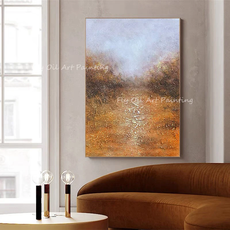 100% Handmade modern simple large size high quality picture landscape oil painting for office living room
100% Handmade modern simple large size high quality picture landscape oil painting for office living room