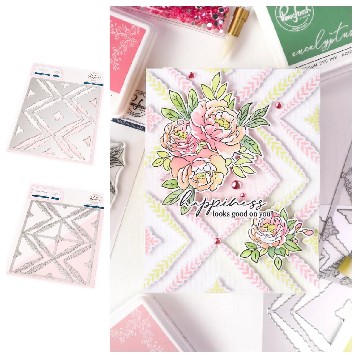 March New pink fresh Metal Cutting Dies "Joyful Blooms" Full Release Bundle Dies Stamps Stencil Set DIY Scrapbook Greeting Card
March New pink fresh Metal Cutting Dies "Joyful Blooms" Full Release Bundle Dies Stamps Stencil Set DIY Scrapbook Greeting Card
