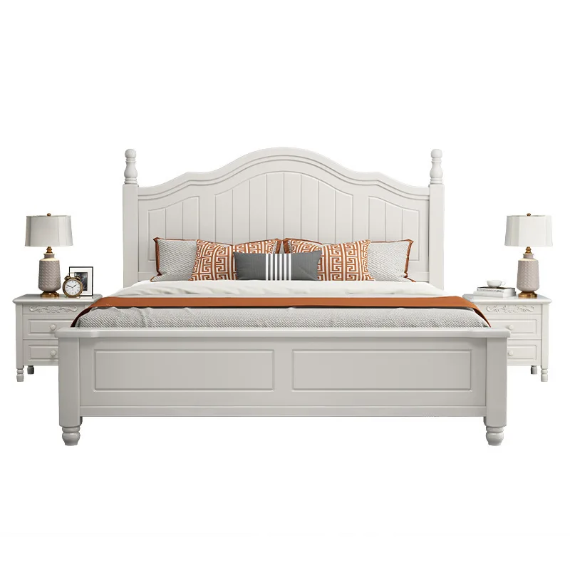 American light luxury solid wood bed, modern simple 1.8 meters, double bed, master bedroom 1.5 meters
American light luxury solid wood bed, modern simple 1.8 meters, double bed, master bedroom 1.5 meters
