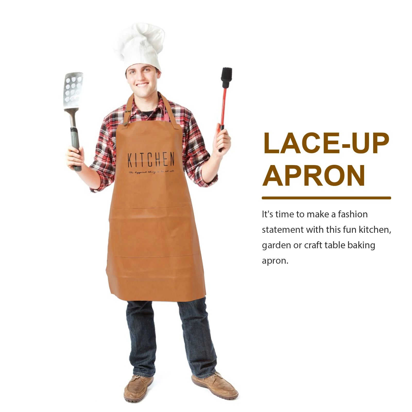 Waterproof and Oilproof Apron Dad for Grilling Chef Aprons Fashion Sleeveless Cooking Hanging Neck
Waterproof and Oilproof Apron Dad for Grilling Chef Aprons Fashion Sleeveless Cooking Hanging Neck