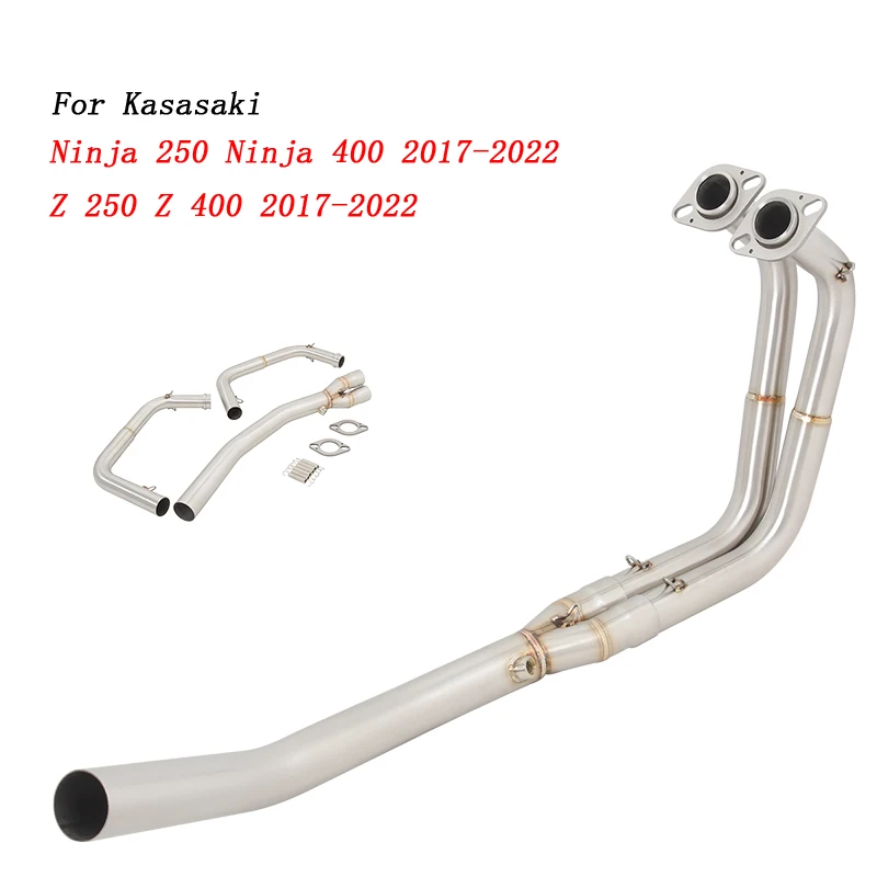 Slip On For Kawasaki Ninja 250 400 Z 250 Z 400 2017-2022 51MM Motorcycle Stainless Steel Exhaust Escape Systems Front Link Pipe
Slip On For Kawasaki Ninja 250 400 Z 250 Z 400 2017-2022 51MM Motorcycle Stainless Steel Exhaust Escape Systems Front Link Pipe