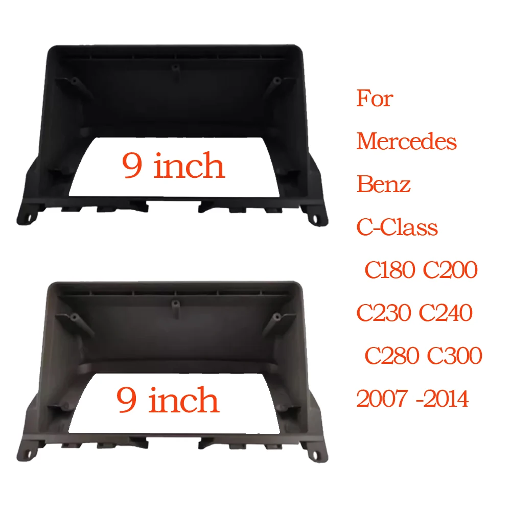 2 Din Car Frame Facia Panel 9inch For Mercedes-Benz C-Class C180 C200 C230 C240 C280 C300 2009-2013
2 Din Car Frame Facia Panel 9inch For Mercedes-Benz C-Class C180 C200 C230 C240 C280 C300 2009-2013
