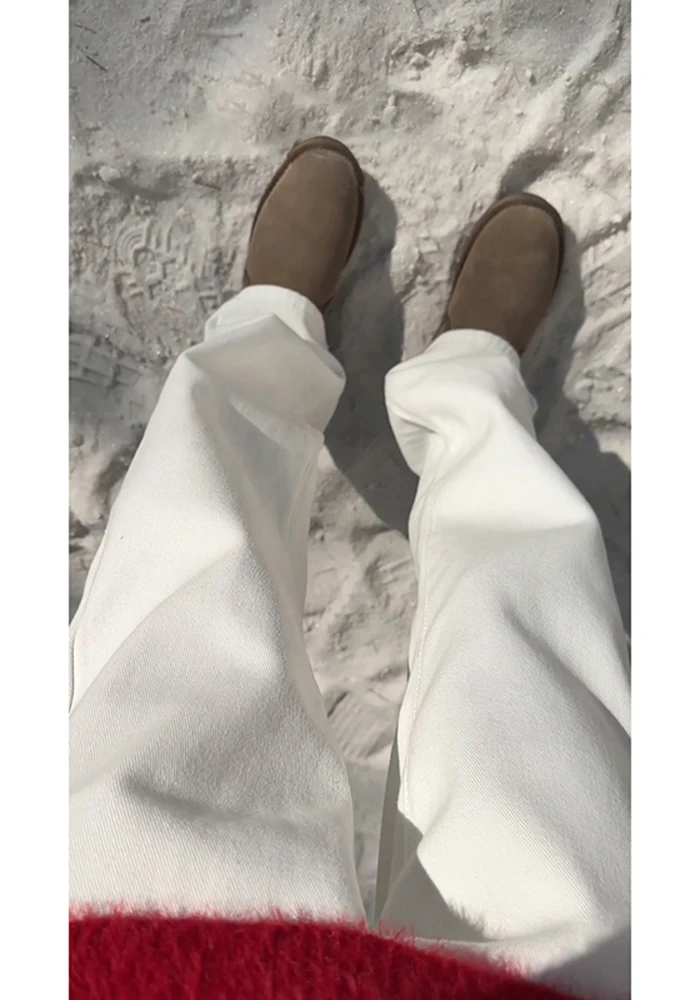 Cleanfit White Jeans Men's Autumn Winter Slim High Waist Denim American High Street Vibe Flared Pants Cotton Polyester Blend
Cleanfit White Jeans Men's Autumn Winter Slim High Waist Denim American High Street Vibe Flared Pants Cotton Polyester Blend