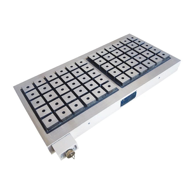 High Precision Electric Permanent Magnet Chuck for Quickly Clamping Metal Cutting Fixture in Numerical Control Machining Center
High Precision Electric Permanent Magnet Chuck for Quickly Clamping Metal Cutting Fixture in Numerical Control Machining Center