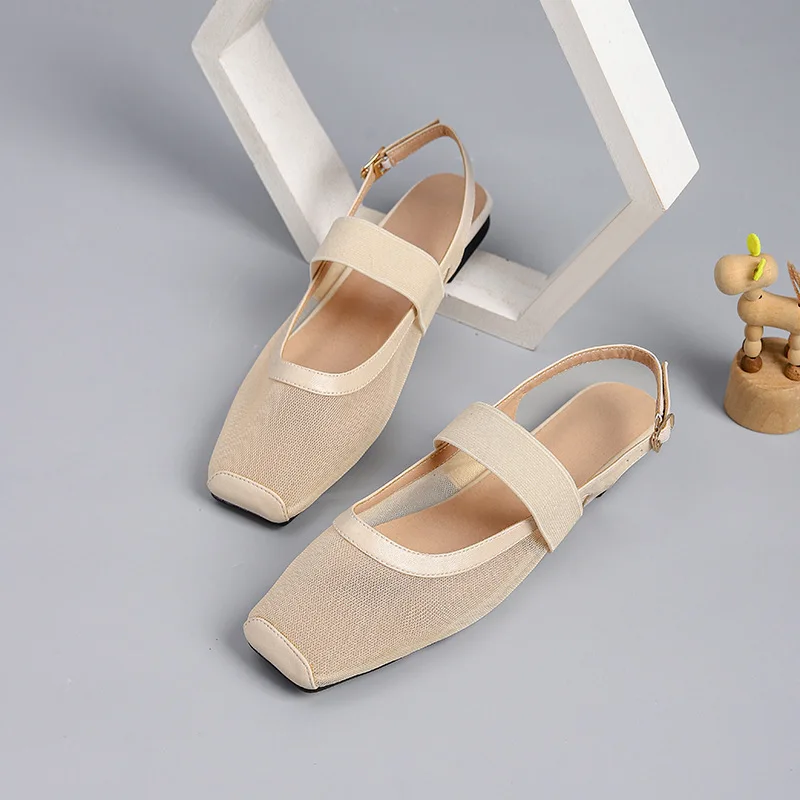 Women's Flat Sandals Soft Sole Hollow Toe Sandals Women's Breathable Mesh Flat Sole Pumps Single Shoes for Women Plus Size 43 44
Women's Flat Sandals Soft Sole Hollow Toe Sandals Women's Breathable Mesh Flat Sole Pumps Single Shoes for Women Plus Size 43 44