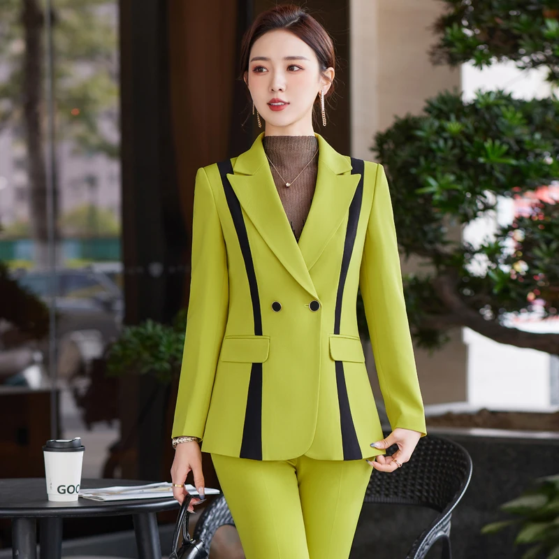 High Quality Fabric Formal Women Business Pantsuits with Pants and Jackets Coat Professional Pantsuits Blazers Trousers Set
High Quality Fabric Formal Women Business Pantsuits with Pants and Jackets Coat Professional Pantsuits Blazers Trousers Set
