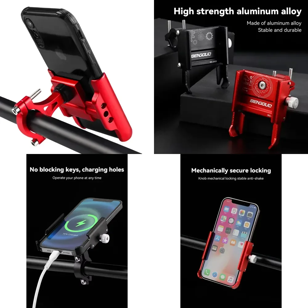 Convenient Access to Essential Features Aluminum Alloy Bike Mobile Phone Holder Motorcycle Phone Mount 360 Degree Rotation
Convenient Access to Essential Features Aluminum Alloy Bike Mobile Phone Holder Motorcycle Phone Mount 360 Degree Rotation