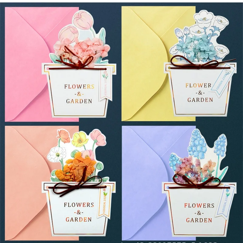 Mother's Day Greeting Card Flower Pot 3D Creative Card Fake Dried Flowers Blessing Card Student Message Card with Envelope
Mother's Day Greeting Card Flower Pot 3D Creative Card Fake Dried Flowers Blessing Card Student Message Card with Envelope