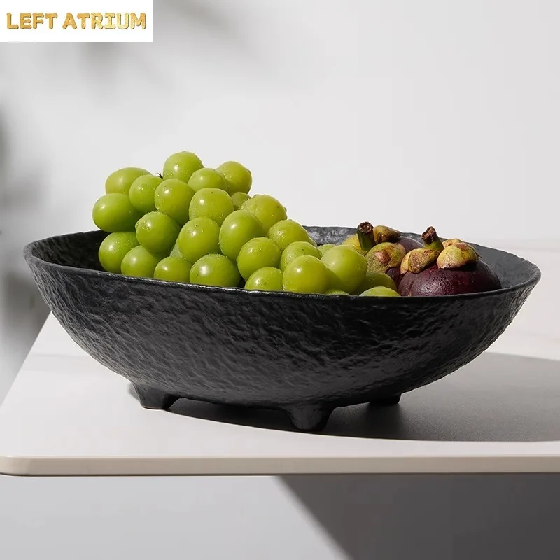 Solid Color Ceramic Stone Patterned Fruit Tray Four Legged Snack Dry Fruit Tray Beveled Edge Fruit Plate High Foot Dessert Plate
Solid Color Ceramic Stone Patterned Fruit Tray Four Legged Snack Dry Fruit Tray Beveled Edge Fruit Plate High Foot Dessert Plate