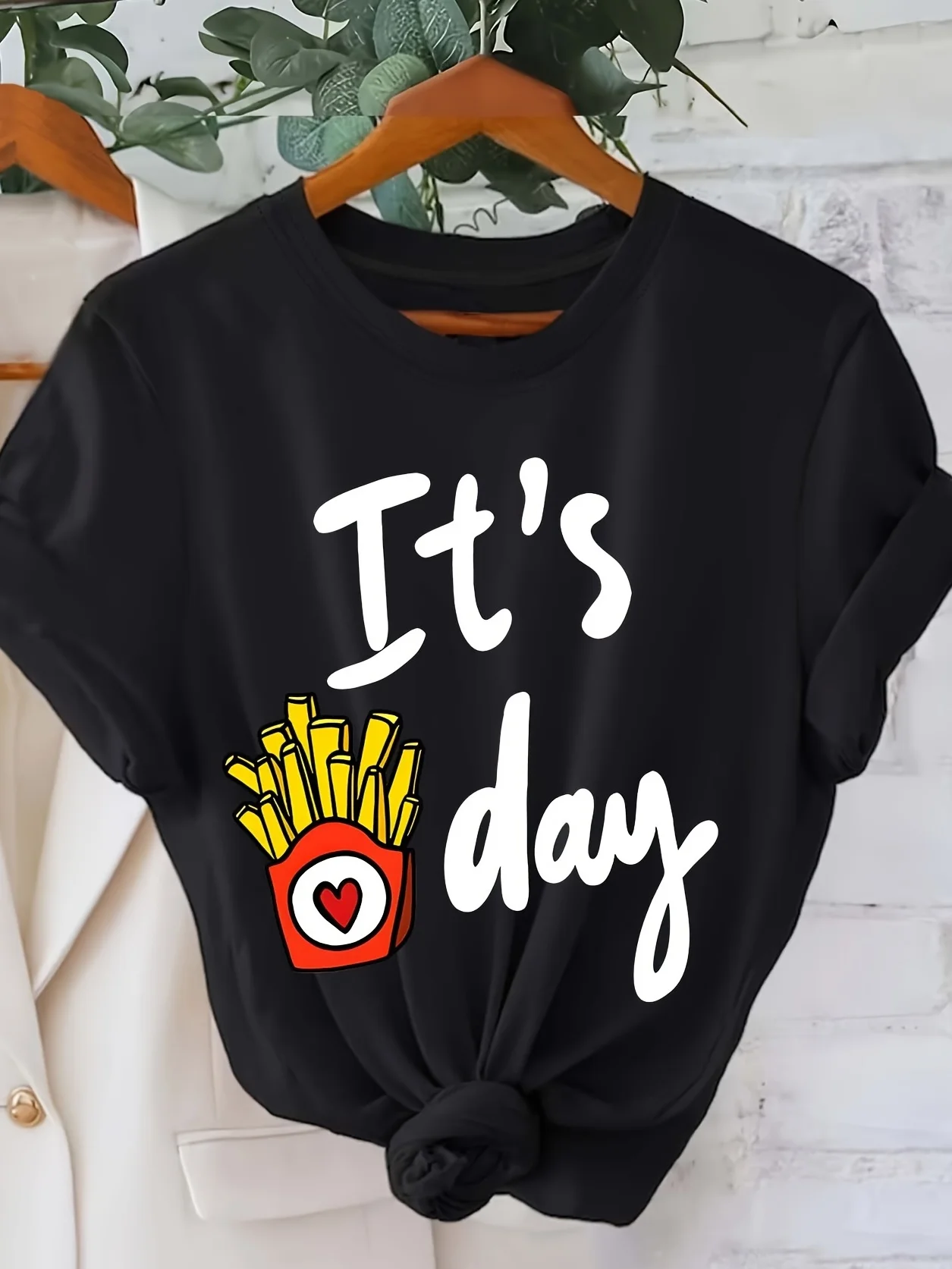 French Fries It'S Day - Regular Short-Sleeve T-Shirt Y2k Top Shirts for Women Women Clothing
French Fries It'S Day - Regular Short-Sleeve T-Shirt Y2k Top Shirts for Women Women Clothing