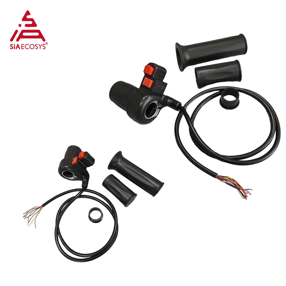 SiAECOSYS Half Twist Throttle with Speed Toggle Switch with On-off Buttons for Electric Scooter
SiAECOSYS Half Twist Throttle with Speed Toggle Switch with On-off Buttons for Electric Scooter