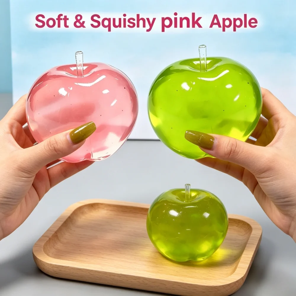 Pink & Green Apple Squishy Toys Super Soft Stress Relief Squeeze Balls Vent Fidget Toys for Anxiety Relief Fun Gift for Friends
Pink & Green Apple Squishy Toys Super Soft Stress Relief Squeeze Balls Vent Fidget Toys for Anxiety Relief Fun Gift for Friends
