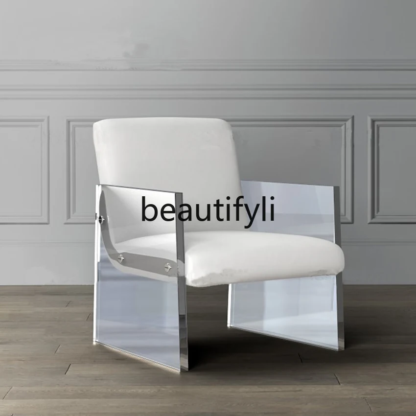 Living room small apartment single sofa acrylic transparent light luxury leisure sofa chair
Living room small apartment single sofa acrylic transparent light luxury leisure sofa chair