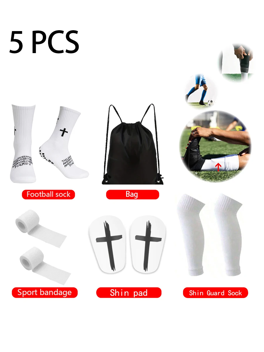 Набор из 5 спортивных носков для мужчин и женщин: футбольные, эластичные, с завязками, для мячей, с защитными вставками
Набор из 5 спортивных носков для мужчин и женщин: футбольные, эластичные, с завязками, для мячей, с защитными вставками