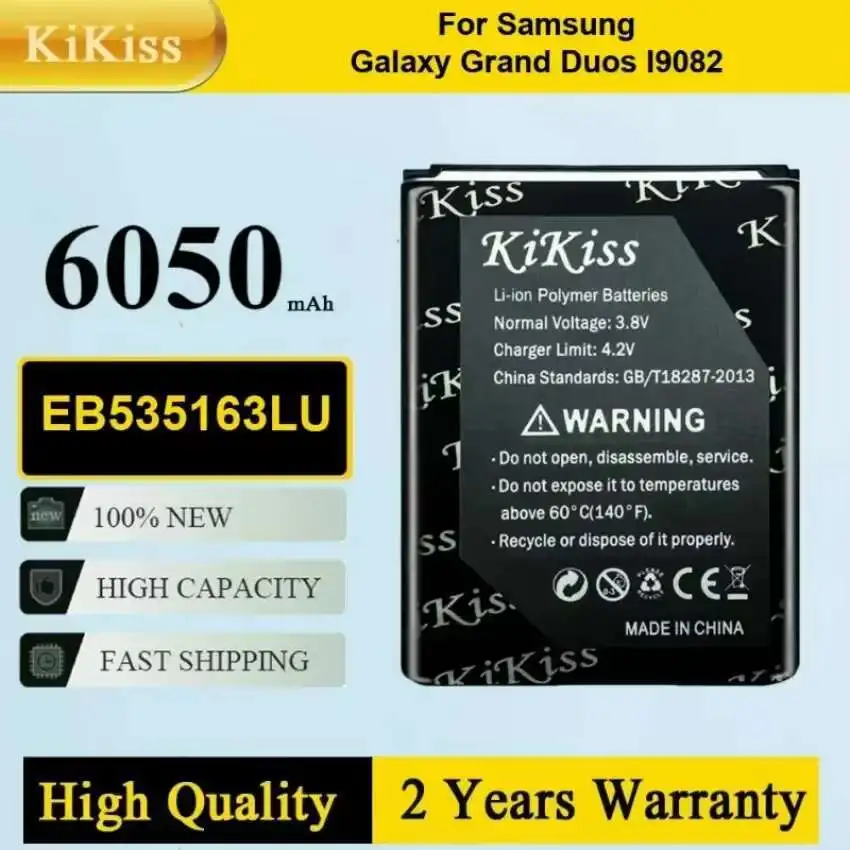 EB535163LU Mobile Phone Battery For Samsung Galaxy Grand DUOS i9082 i9080 i9128E i9060 i9301 i9118 i9182
EB535163LU Mobile Phone Battery For Samsung Galaxy Grand DUOS i9082 i9080 i9128E i9060 i9301 i9118 i9182