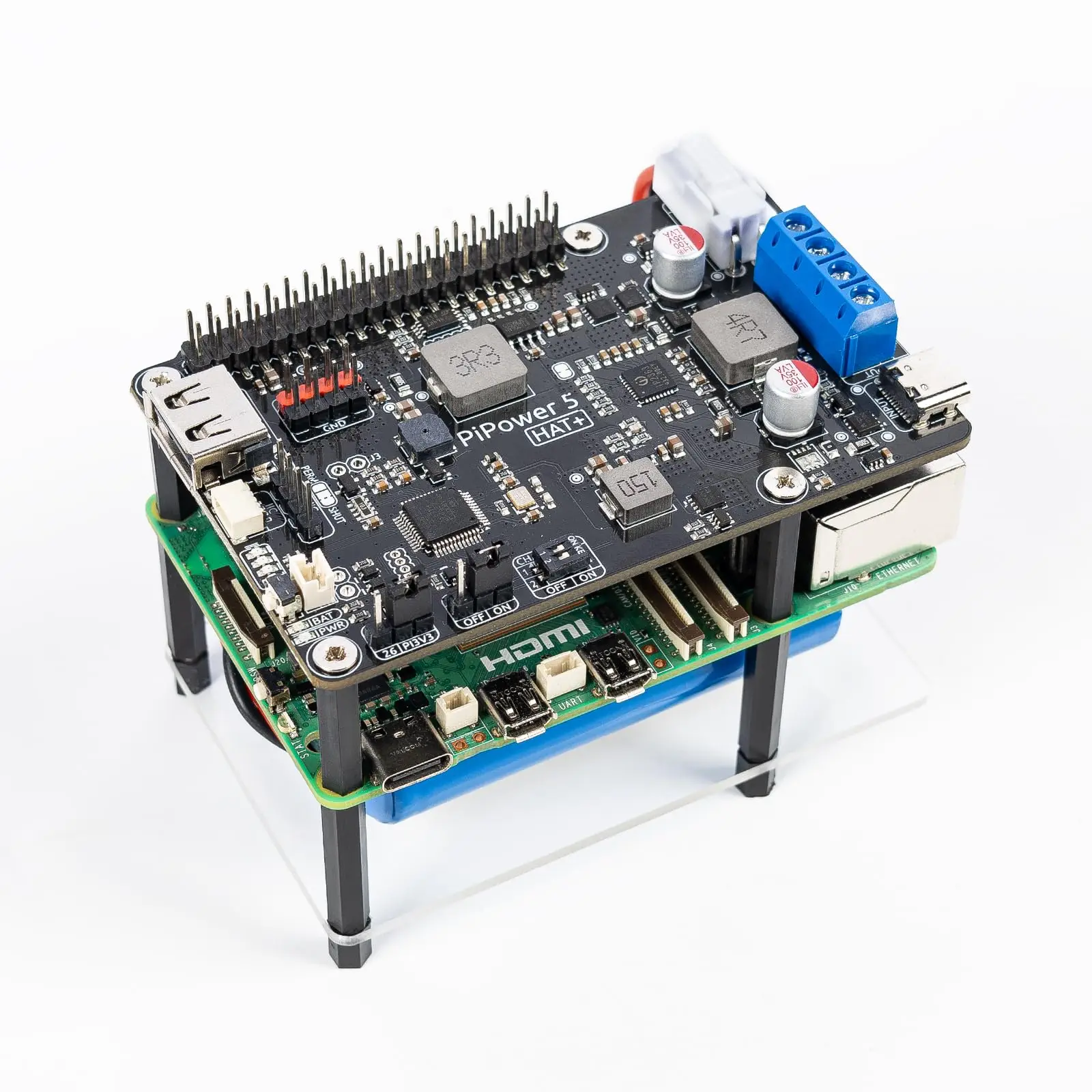 PiPower 5 Raspberry Pi 5/4B/3B+/Zero 2 W UPS HAT, 5V/5A Power Supply with Battery Backup, Smart Alerts&Monitoring,Home Assistant
PiPower 5 Raspberry Pi 5/4B/3B+/Zero 2 W UPS HAT, 5V/5A Power Supply with Battery Backup, Smart Alerts&Monitoring,Home Assistant