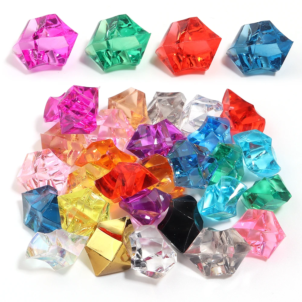 50pcs/lot No Hole Transparent Ice Shape Acrylic Beads Faceted Crystal Beads Loose Beads For DIY Jewelry Making Accessories
50pcs/lot No Hole Transparent Ice Shape Acrylic Beads Faceted Crystal Beads Loose Beads For DIY Jewelry Making Accessories