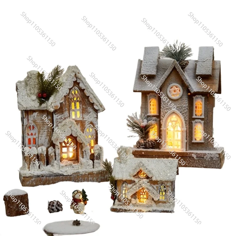 Christmas decoration wooden luminous wooden house romantic hotel scene decoration
Christmas decoration wooden luminous wooden house romantic hotel scene decoration