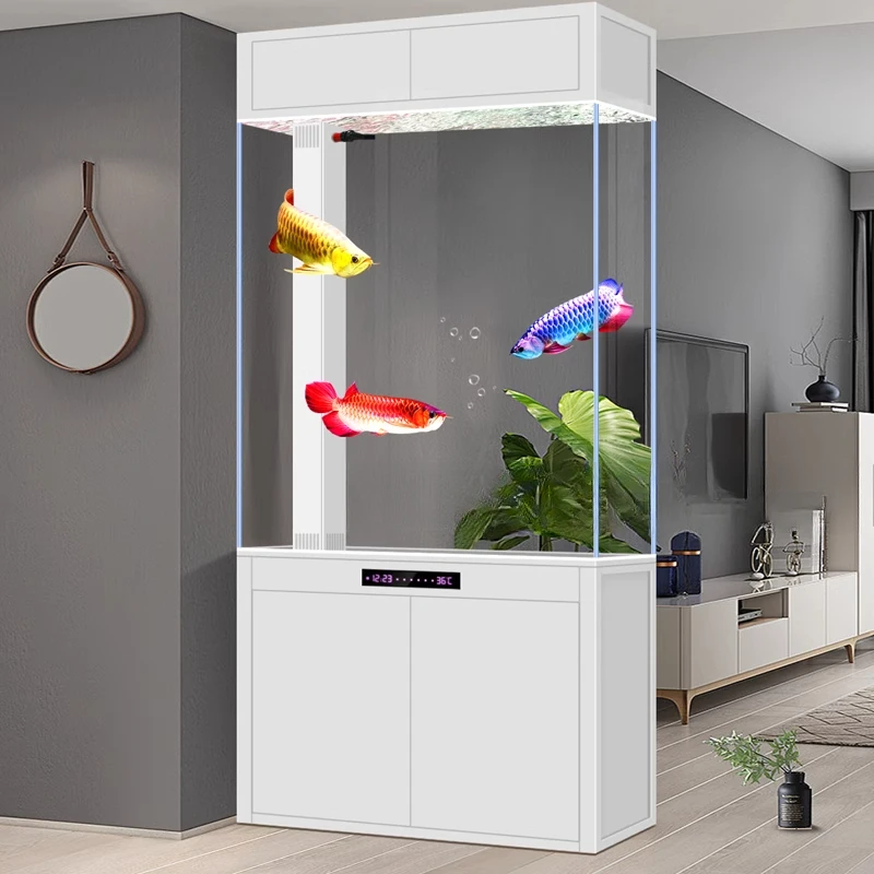 Screen partition embedded fish tank aquarium entrance entrance medium and large living room household bottom filter water-free
Screen partition embedded fish tank aquarium entrance entrance medium and large living room household bottom filter water-free