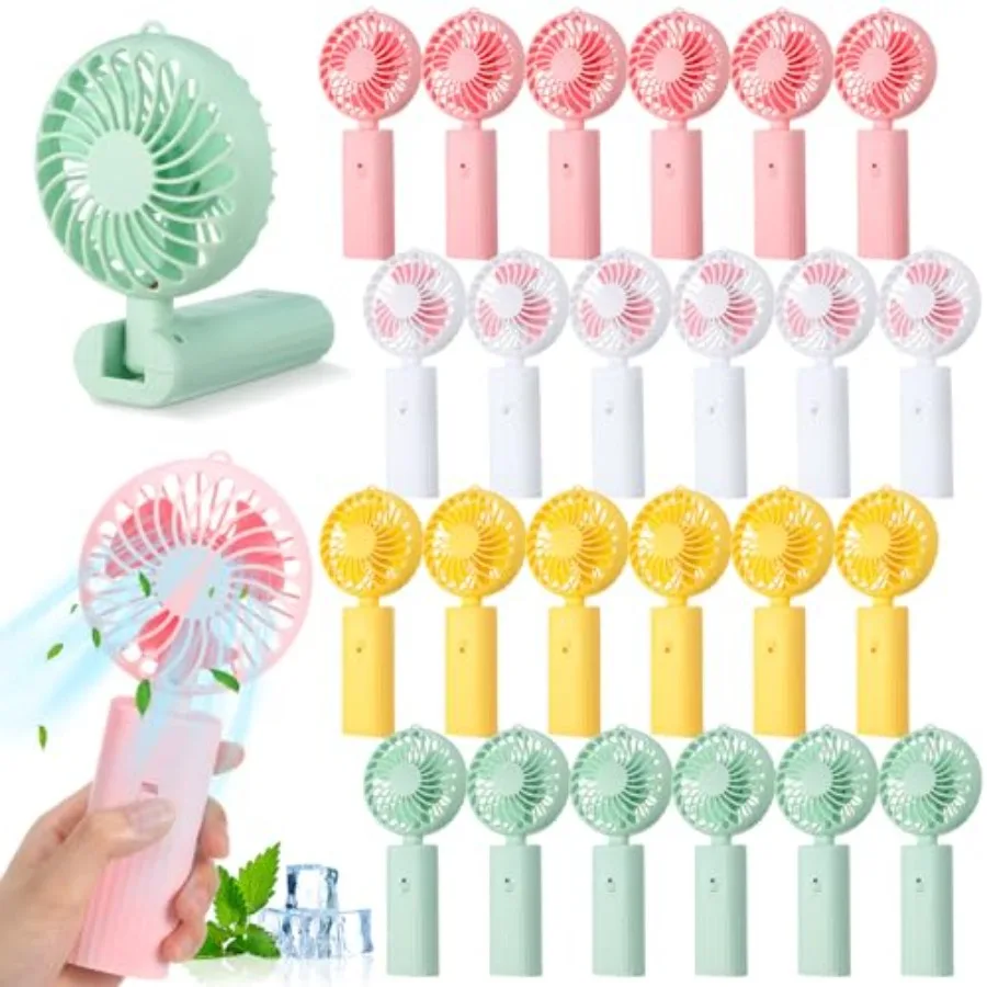 24 Pcs 180 Foldable Mini Handheld Fan Mini Desk Fan Small Portable Fan 2 In1 Personal Fan Battery Operated Cooling Fans Makeup
24 Pcs 180 Foldable Mini Handheld Fan Mini Desk Fan Small Portable Fan 2 In1 Personal Fan Battery Operated Cooling Fans Makeup