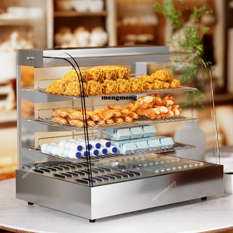 Commercial Convenience Fried Chicken Shop Desktop Insulation Cabinet Food Bread Display Cabinet Hamburg Fried Chicken Cabinet
Commercial Convenience Fried Chicken Shop Desktop Insulation Cabinet Food Bread Display Cabinet Hamburg Fried Chicken Cabinet