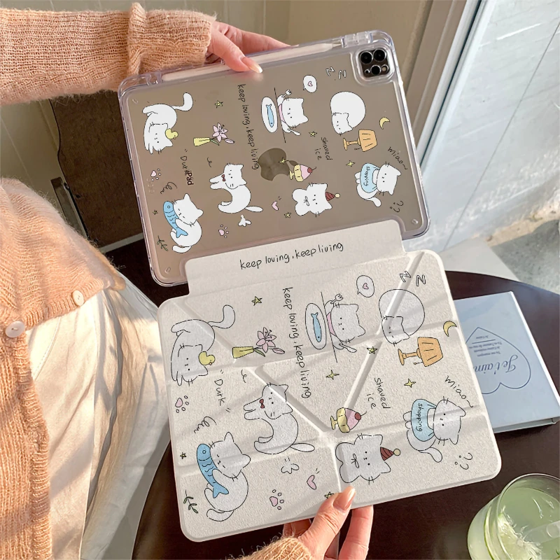 Cute Cat Tablet Case For iPad Pro 11 12.9 13 A16 M2 M4 M3 M5 Shell 8.3 9.7 10.2 5/6/7/8/9/10/11th Mini Air 1 2 3 4 5 6 7 Cover
Cute Cat Tablet Case For iPad Pro 11 12.9 13 A16 M2 M4 M3 M5 Shell 8.3 9.7 10.2 5/6/7/8/9/10/11th Mini Air 1 2 3 4 5 6 7 Cover