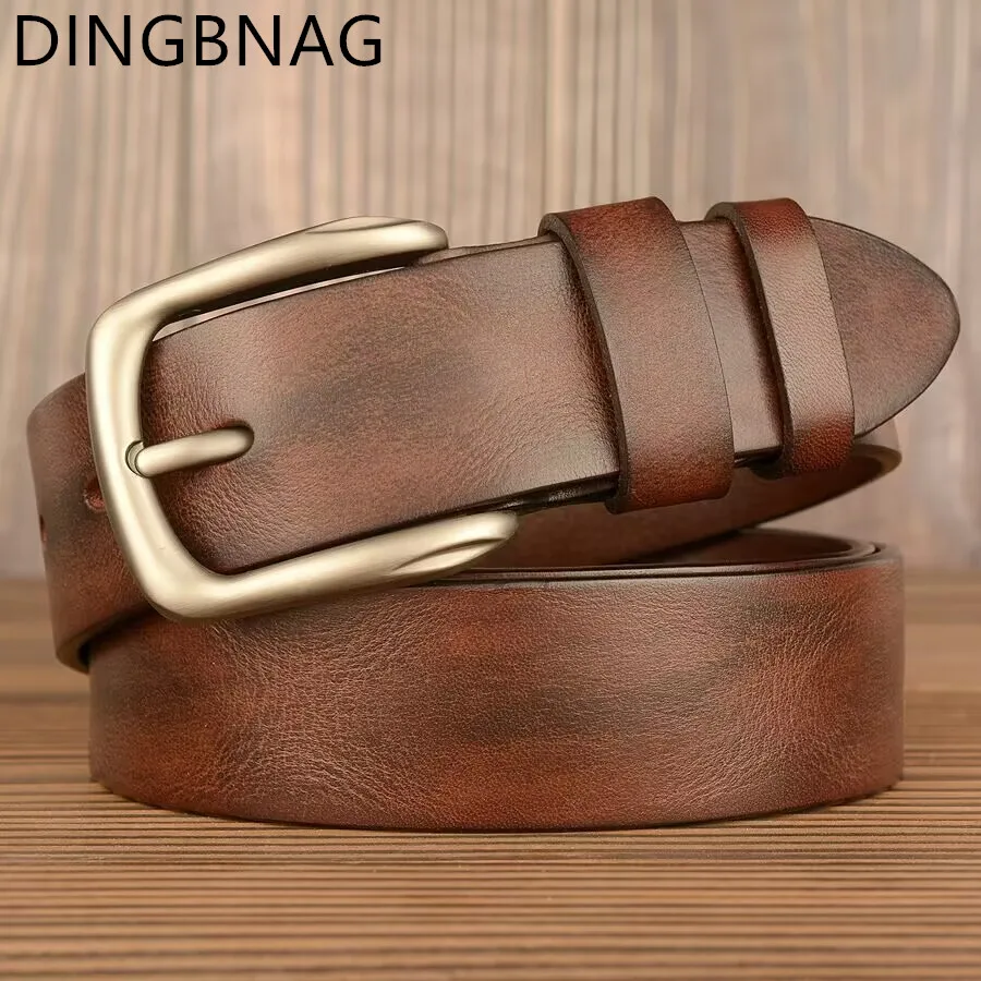 New Luxury Belt Fashion Casual Pin Buckle Top Layer Cowhide Men Belt Wrinkle Pure Cowhide Belt Simple Genuine Leather Jeans Belt
New Luxury Belt Fashion Casual Pin Buckle Top Layer Cowhide Men Belt Wrinkle Pure Cowhide Belt Simple Genuine Leather Jeans Belt