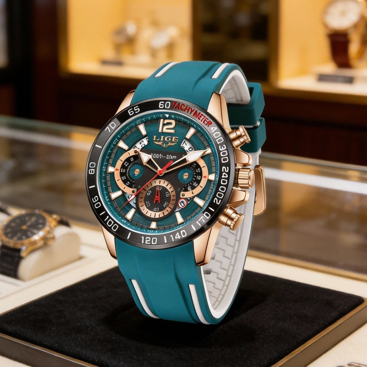 Мужские часы LIGE Fashion, водонепроницаемые, с подсветкой, хронографом, датой, спортивные, наручные, высокого качества, кварцевые, reloj hombre
Мужские часы LIGE Fashion, водонепроницаемые, с подсветкой, хронографом, датой, спортивные, наручные, высокого качества, кварцевые, reloj hombre