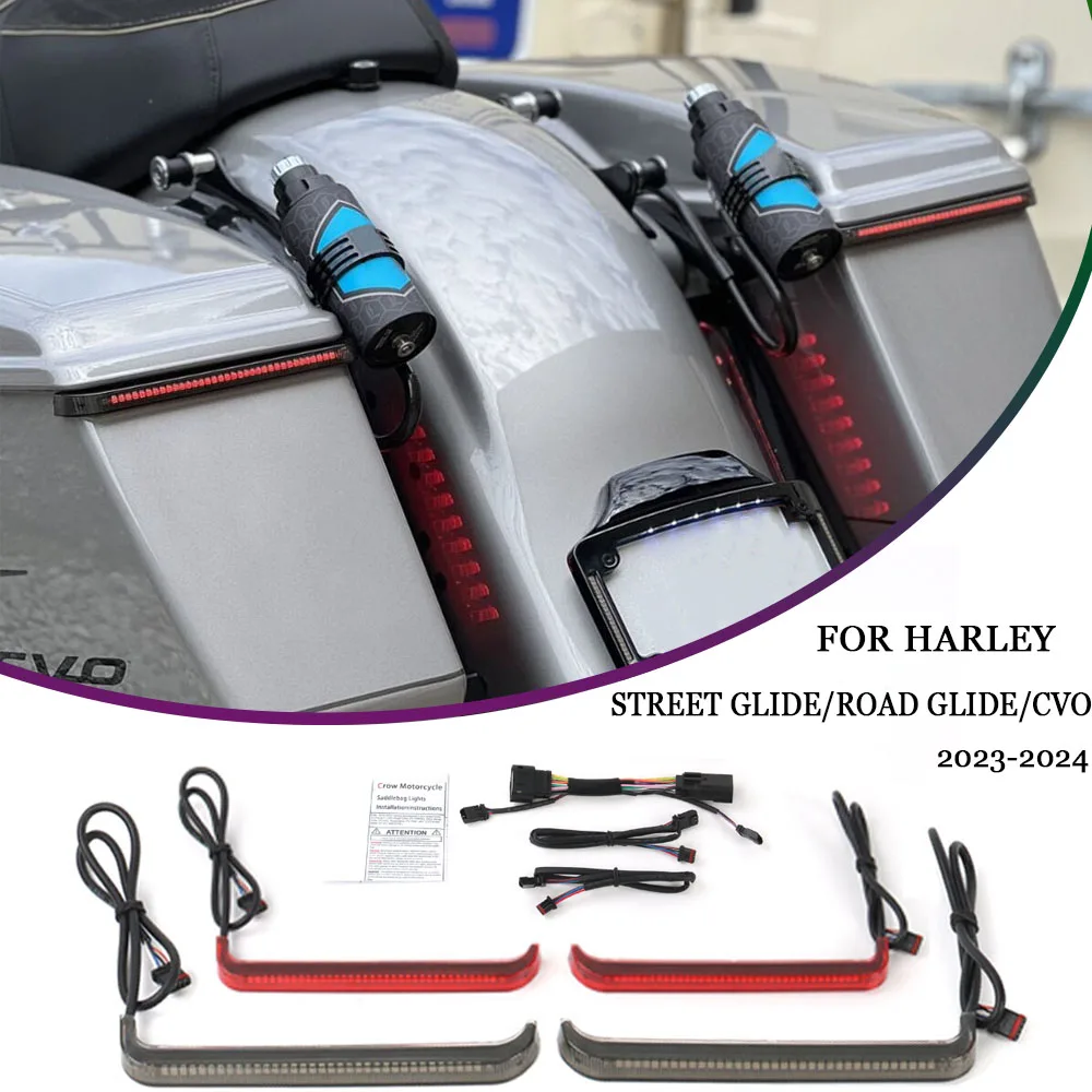 New Motorcycle Accessory LED Brake Light Turn Signal Pilot Lamp Brake Light For Harley CVO Street Glide Road Glide ST 2023 2024
New Motorcycle Accessory LED Brake Light Turn Signal Pilot Lamp Brake Light For Harley CVO Street Glide Road Glide ST 2023 2024