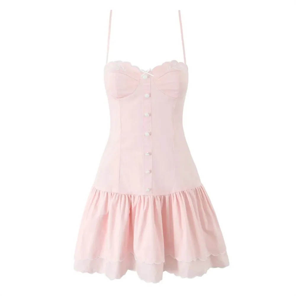 2026 Dresses For Woman Party Wedding Spaghetti Strap A-line Dress Vestidos Fresh And Sweet Elegant Temperament Simple Style Slim
2026 Dresses For Woman Party Wedding Spaghetti Strap A-line Dress Vestidos Fresh And Sweet Elegant Temperament Simple Style Slim