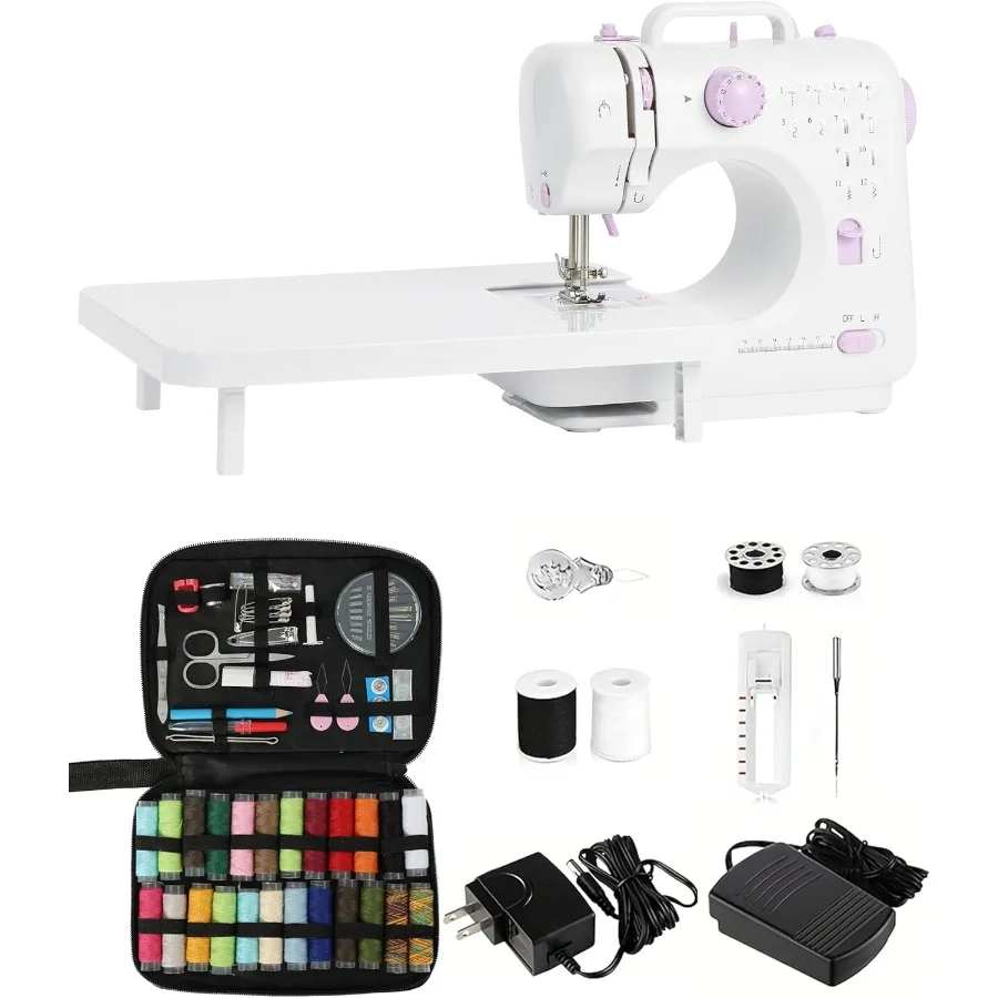 Sewing Machine for Beginners - Portable Electric Hand Mini Sewing Machine with Extension Table 12 Built-In Stitches with 2 Spee
Sewing Machine for Beginners - Portable Electric Hand Mini Sewing Machine with Extension Table 12 Built-In Stitches with 2 Spee